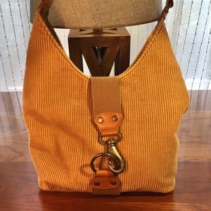 Gap cotton corduroy purse, light brown